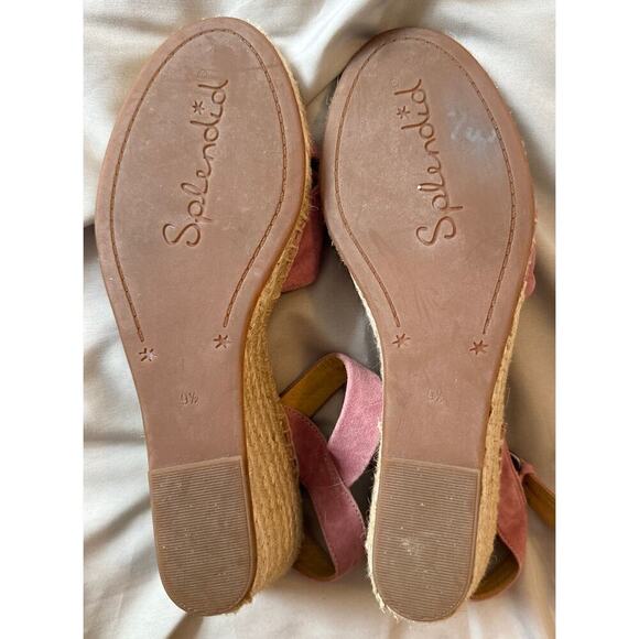 Splendid Fairfax Espadrille Wedge Suede Strappy Sandals Size 9.5 - Picture 7 of 7